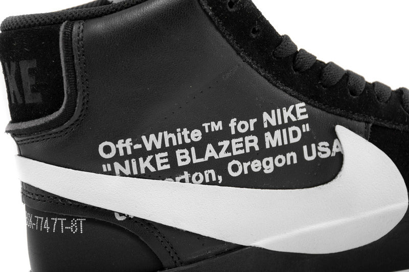 OFF-WHITE x Nike Blazer Mid AA3832-001 Black Sneakers