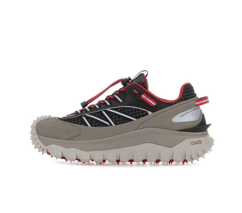 Moncler Trailgrip Black Gray Sneakers