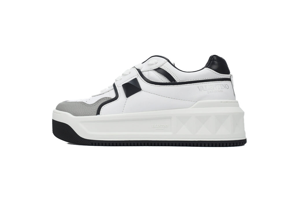 Valentino Garavani One Stud XL Black & White Nappa Sneakers
