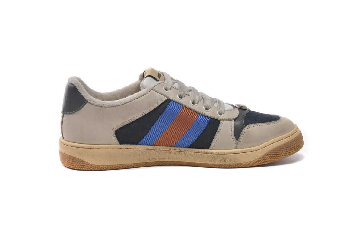 Gucci Screener Blue Textile Sneakers