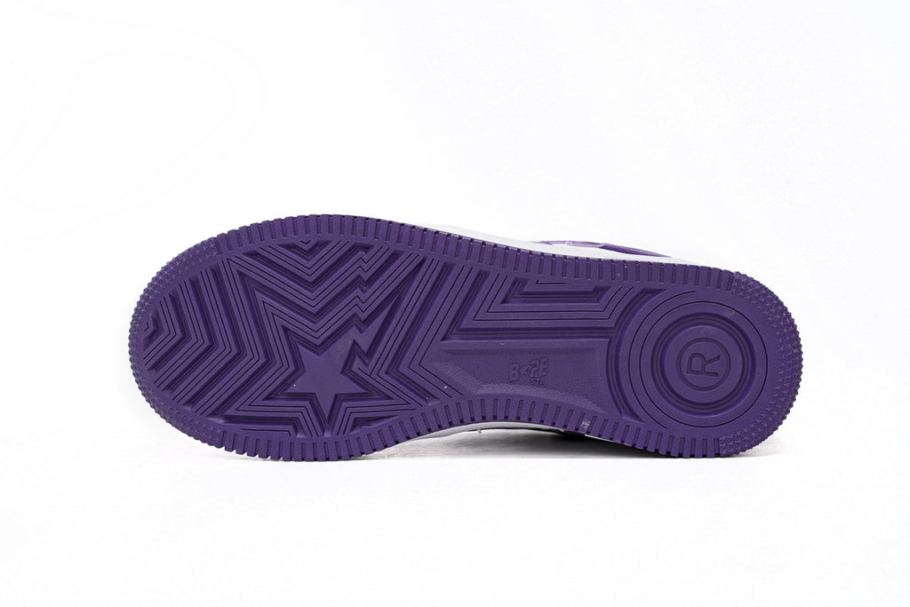 A BATHING APE BAPE STA Low White Purple
