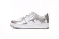 A BATHING APE BAPE STA Low Silver Sneakers