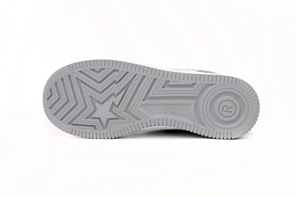 A BATHING APE BAPE STA Low Silver Sneakers