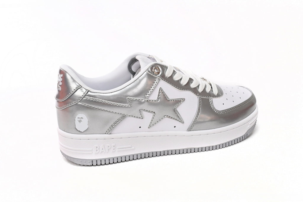 A BATHING APE BAPE STA Low Silver Sneakers