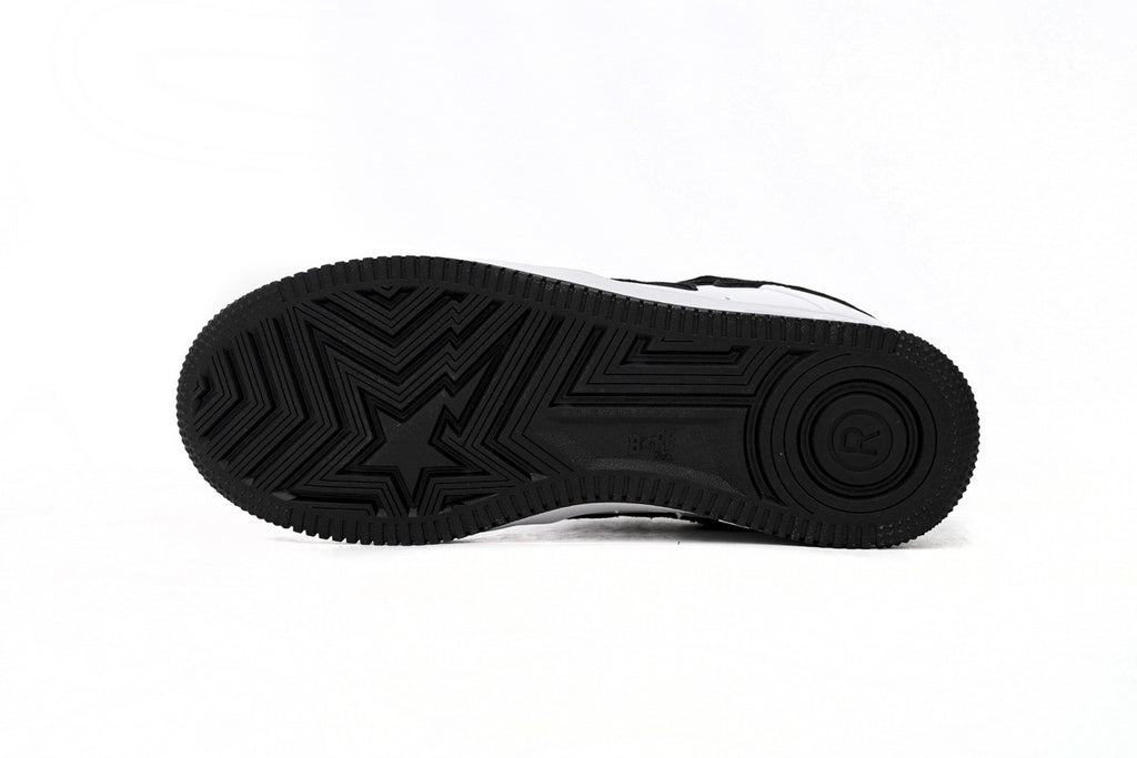 A BATHING APE BAPE STA Low White & Black Tick Men's Sneakers