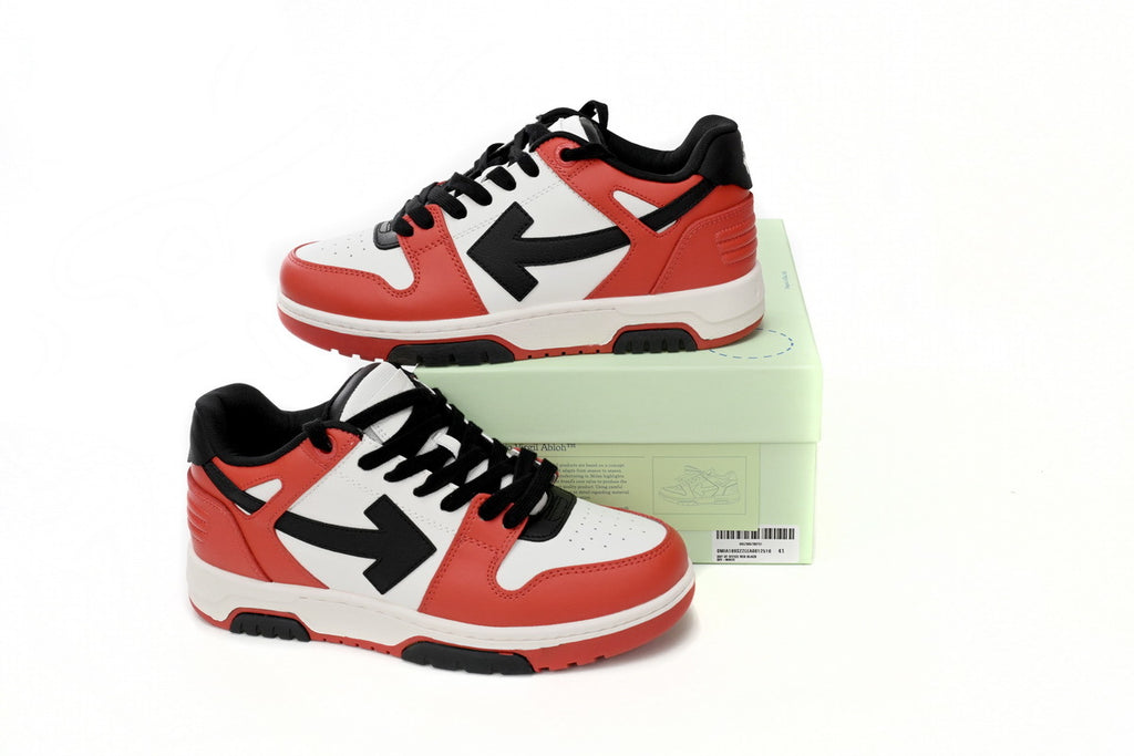 OFF-WHITE Out of Office White/Red/Black Sneakers