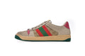 Gucci Screener Apricot Textile Sneakers