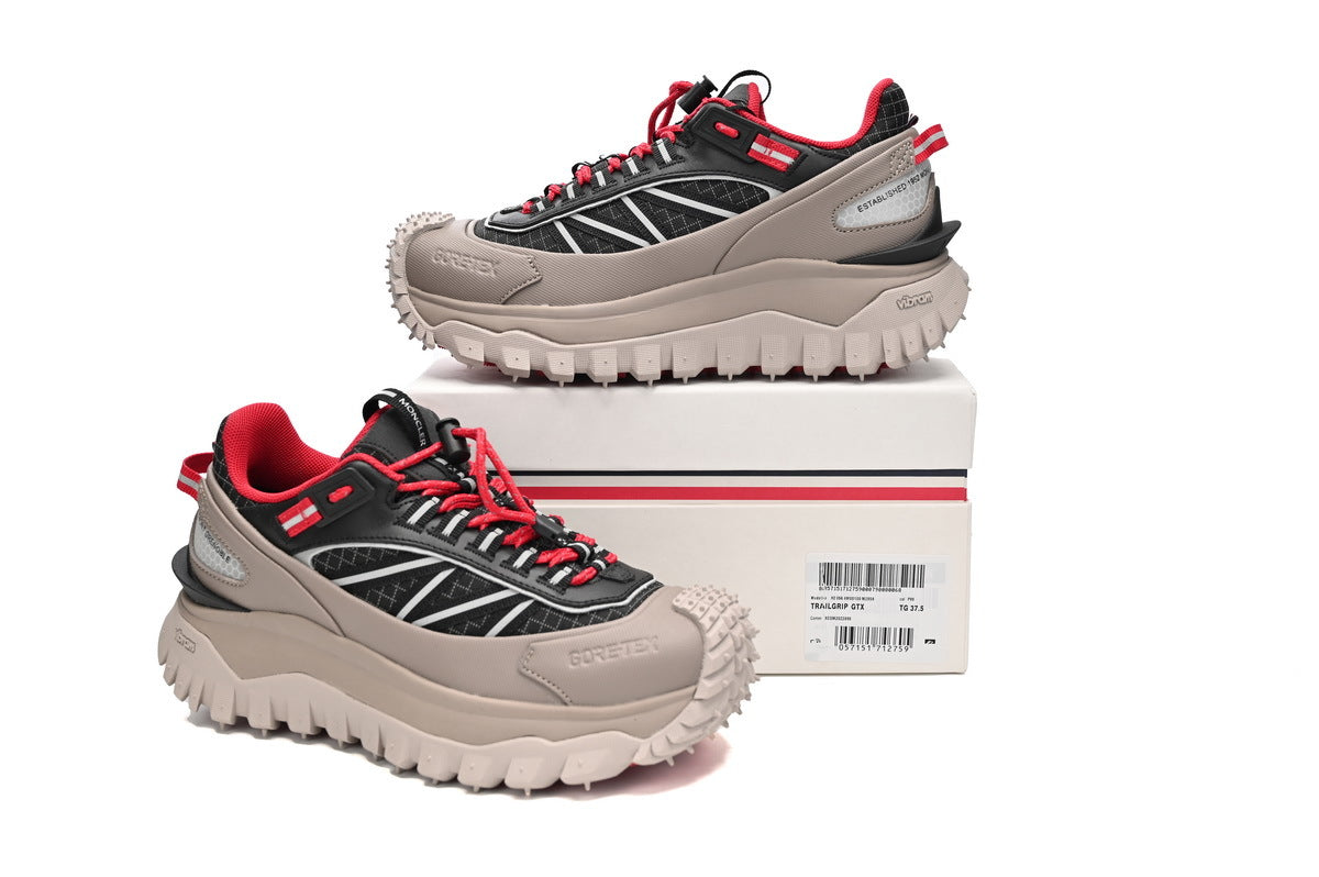 Moncler Trailgrip Black Gray Sneakers