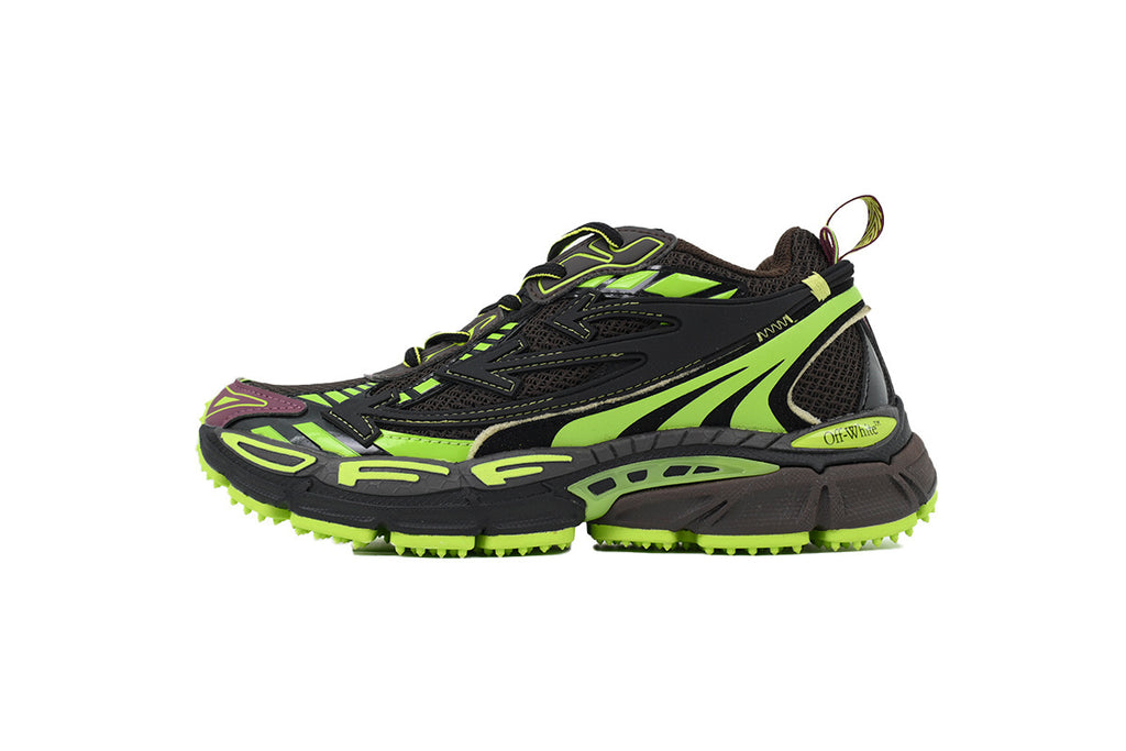 Off-White Be Right Back Chocolate Brown Green Sneakers