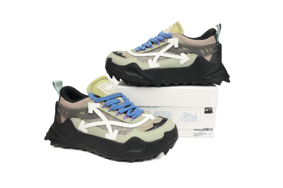 Off-White ODSY-1000 White Arrow Black Sole Sneakers
