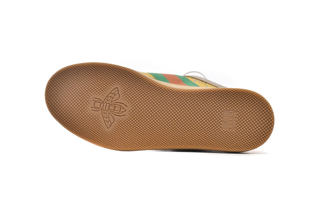 Gucci Screener Yellow Gold Silver Sneakers