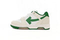 OFF-WHITE Out of Office White/Green Sneakers