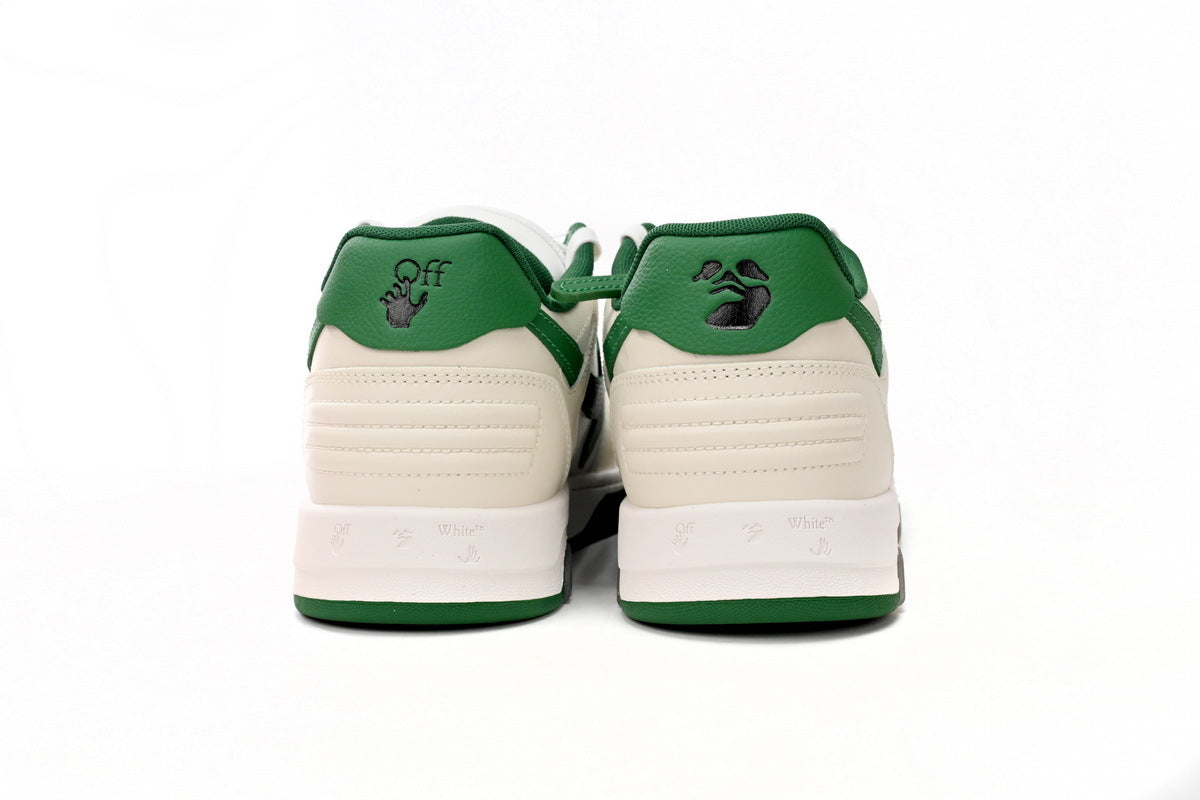OFF-WHITE Out of Office White/Green Sneakers