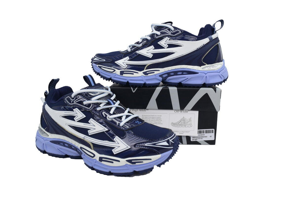 Off-White Be Right Back Navy Blue Sneakers