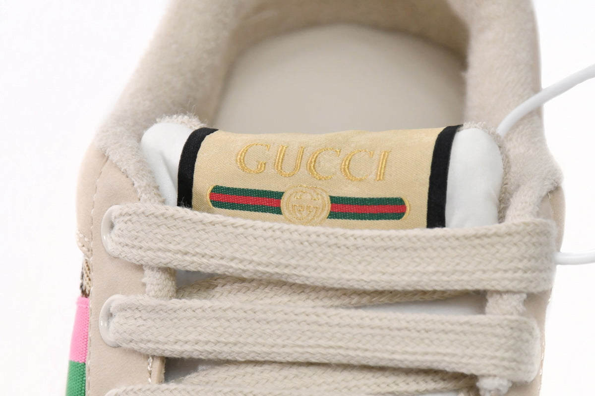 Gucci GG Crystal Screener Pink Sneakers