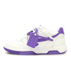OFF-WHITE Out of Office White/Purple Sneakers