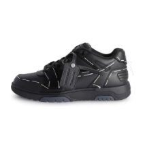 OFF-WHITE Out of Office Black/White Line Sneakers