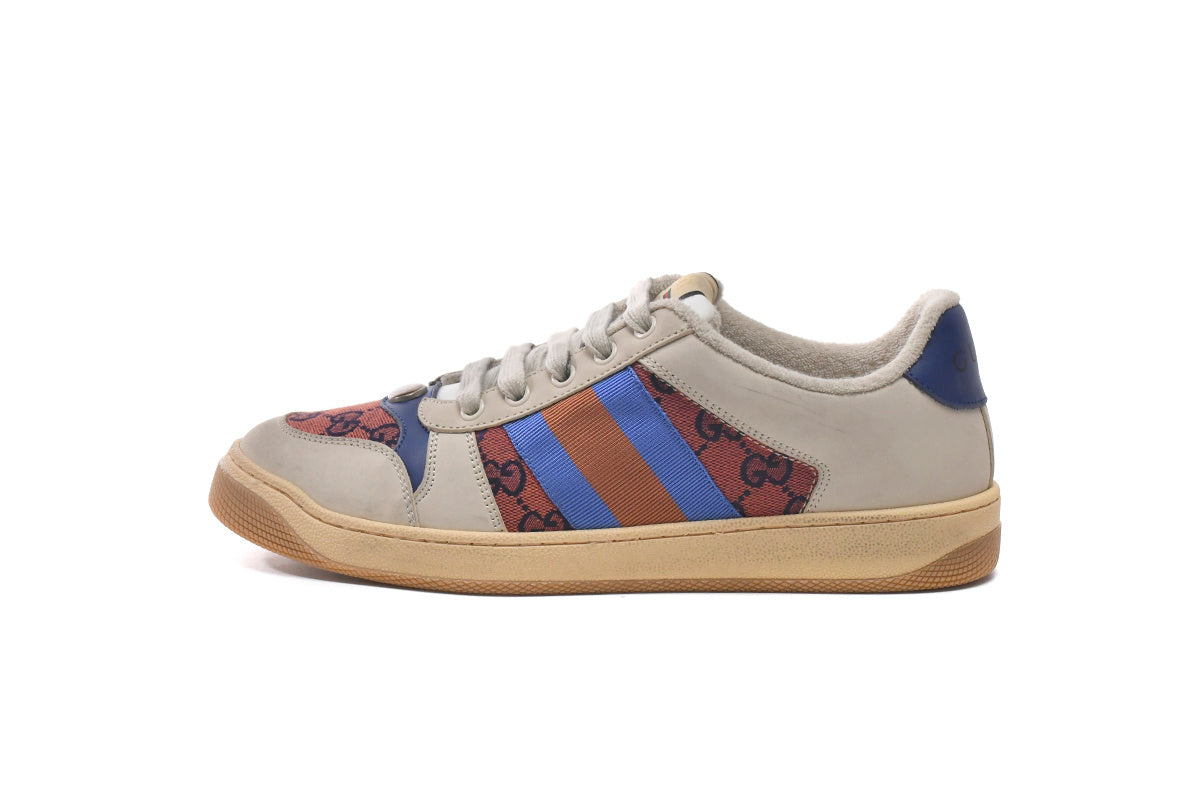 Gucci Screener Orange GG Canvas Sneakers