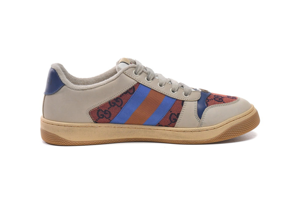 Gucci Screener Orange GG Canvas Sneakers