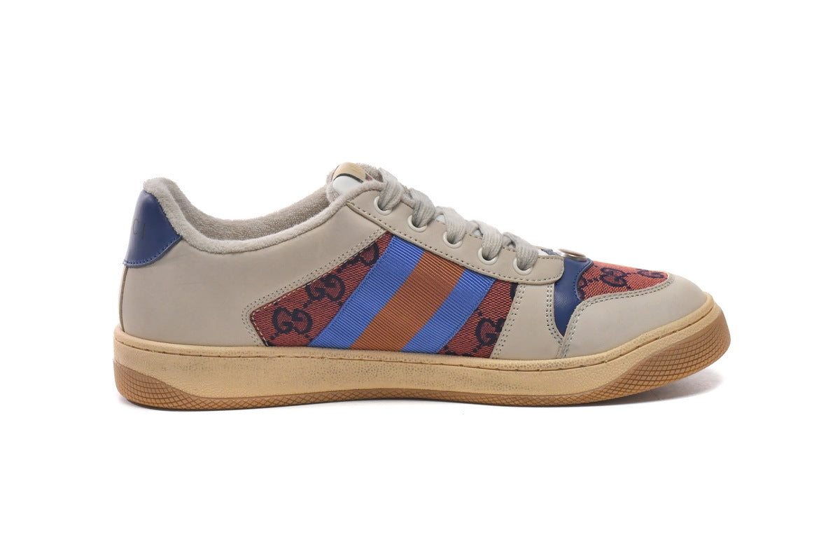 Gucci Screener Orange GG Canvas Sneakers