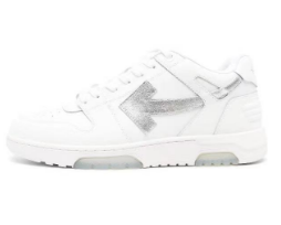 OFF-WHITE Out of Office White/Silver Sneakers
