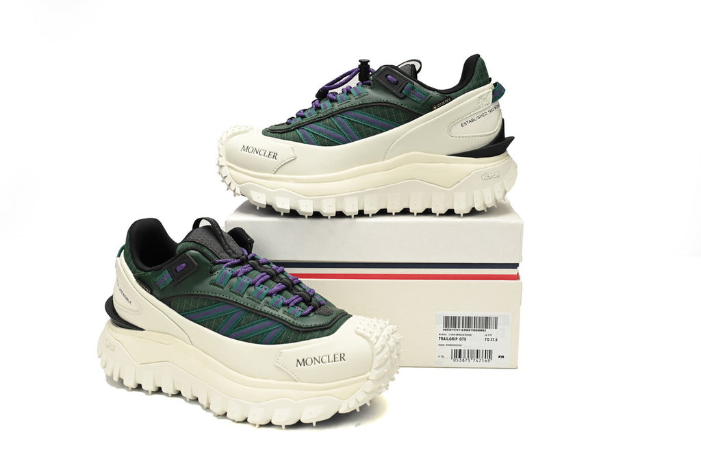 Moncler Trailgrip GORE-TEX Green White Sneakers