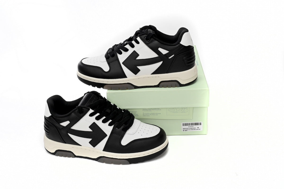 OFF-WHITE Out of Office Black/White Panda Sneakers
