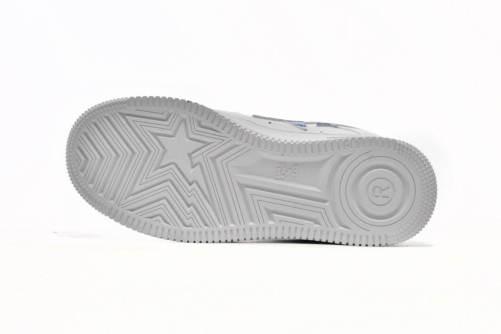 A BATHING APE BAPE STA Low White Blue Camouflage