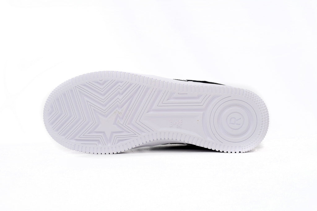 A BATHING APE BAPE STA Low Black Grey Baolan