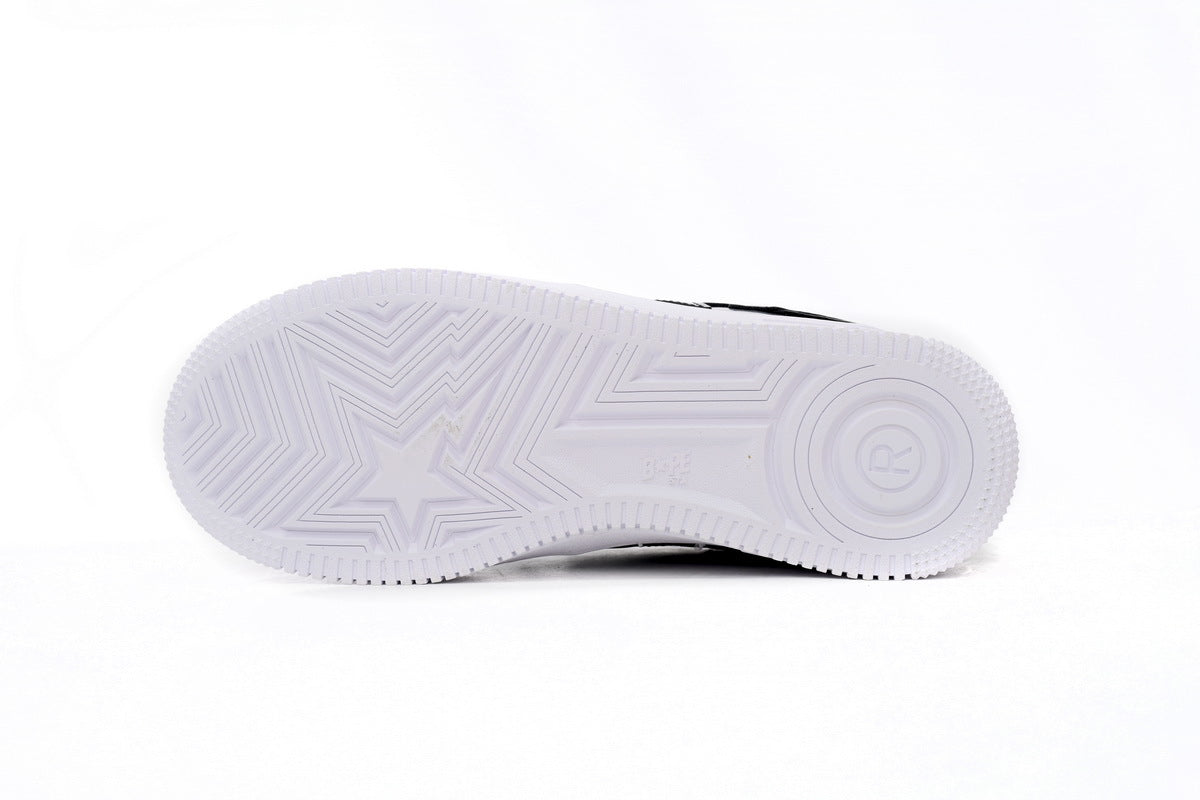 A BATHING APE BAPE STA Low Black Grey Baolan