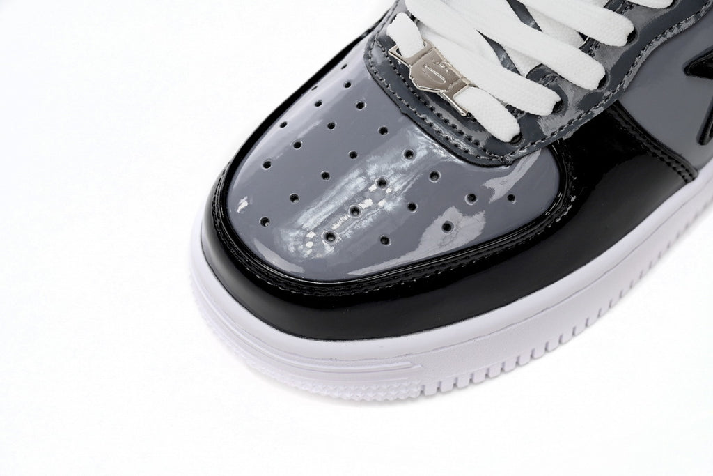 A BATHING APE BAPE STA Low Black Grey Baolan Sneakers