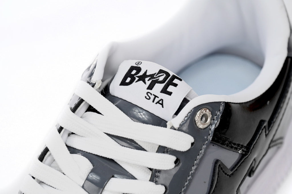 A BATHING APE BAPE STA Low Black Grey Baolan