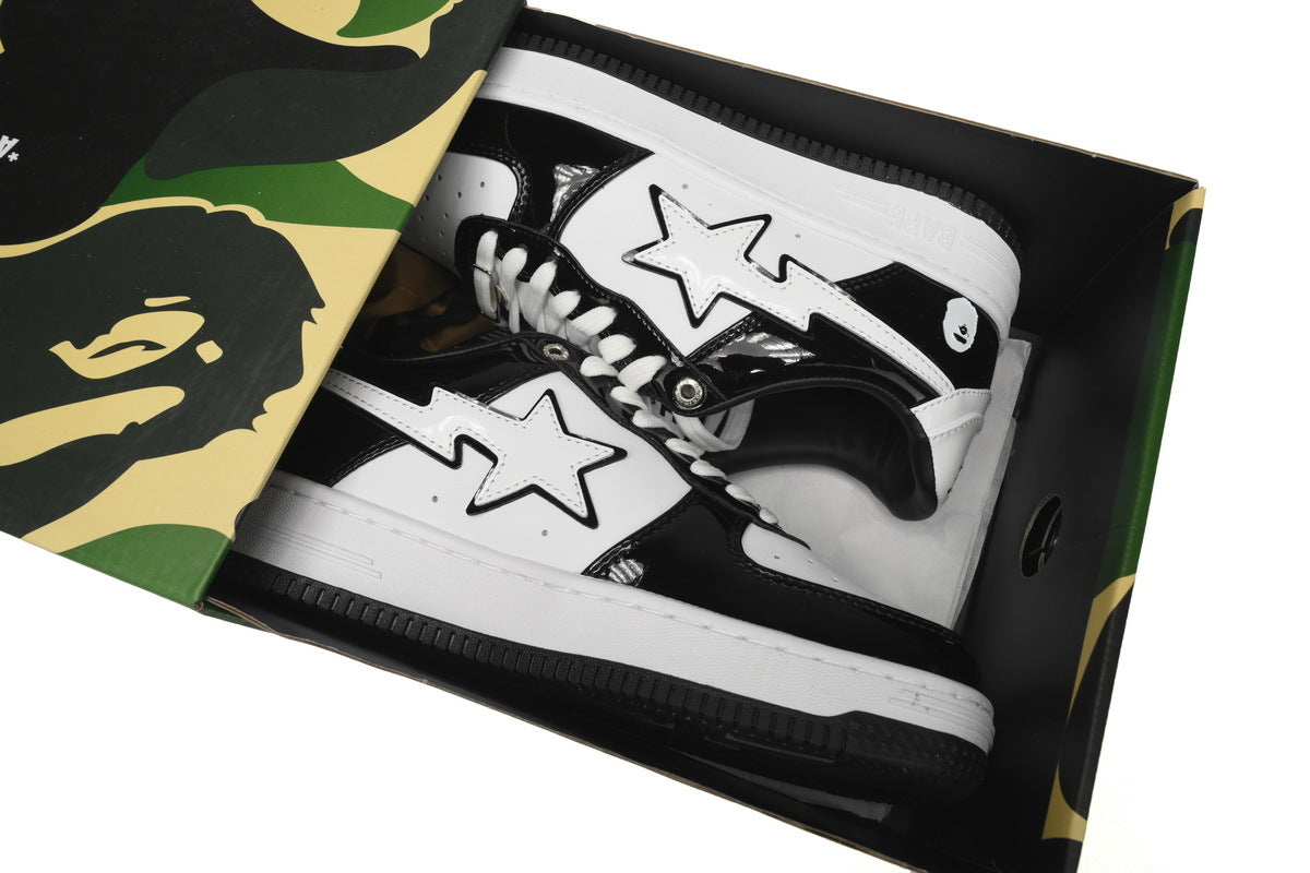 A BATHING APE BAPE STA Low Black White