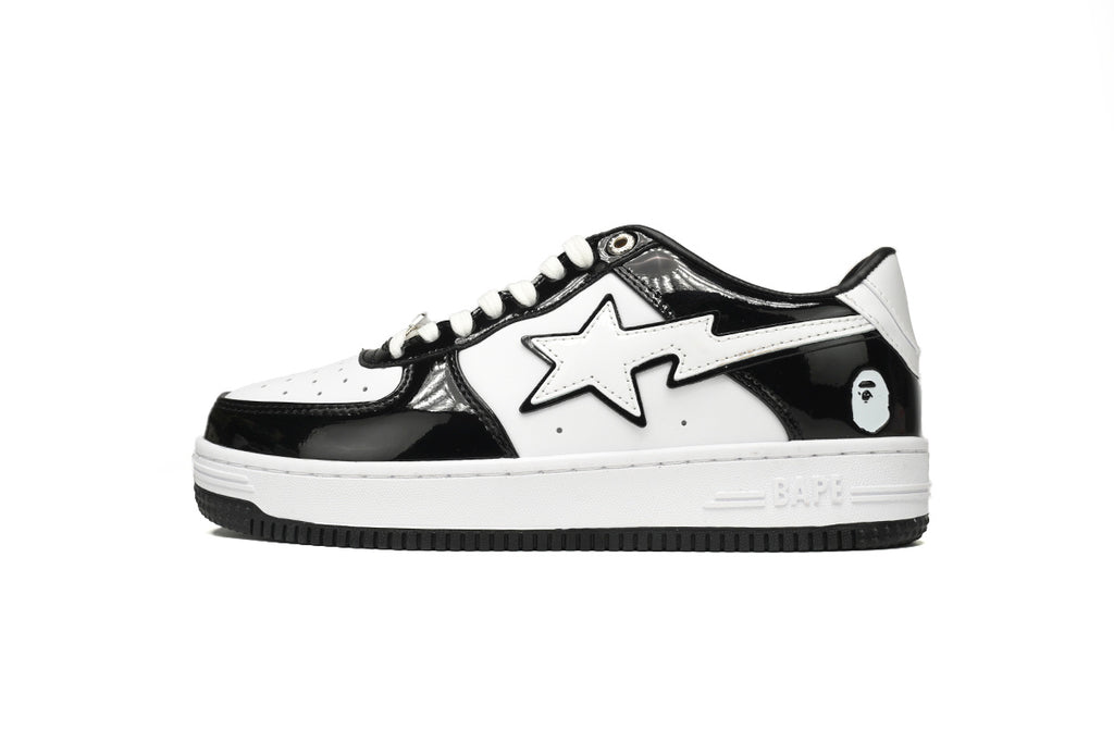 A BATHING APE BAPE STA Low Black White