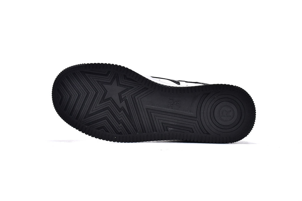 A BATHING APE BAPE STA Low Black & White Men's Sneakers