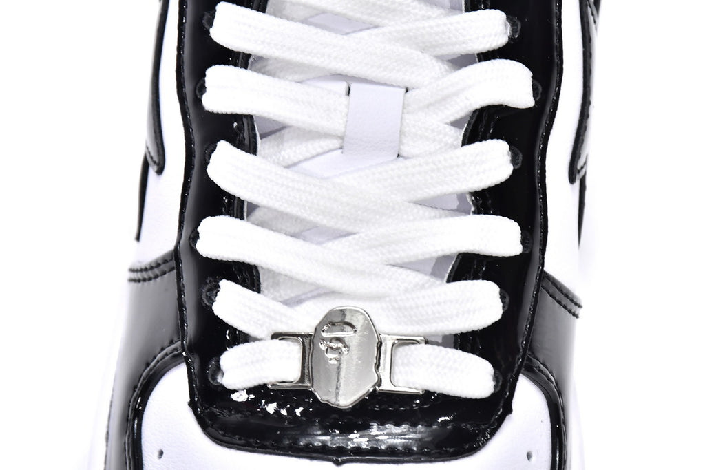 A BATHING APE BAPE STA Low Black & White Men's Sneakers