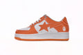 A BATHING APE BAPE STA Low White & Orange Men's Sneakers