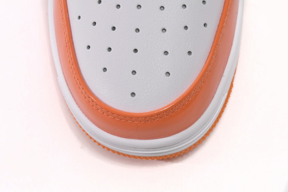 A BATHING APE BAPE STA Low White & Orange Men's Sneakers