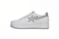 A BATHING APE BAPE STA Low White Grey Sneakers