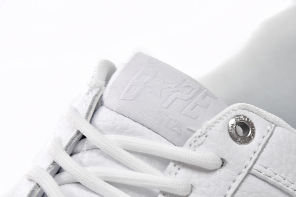 A BATHING APE BAPE STA Low White Grey Sneakers