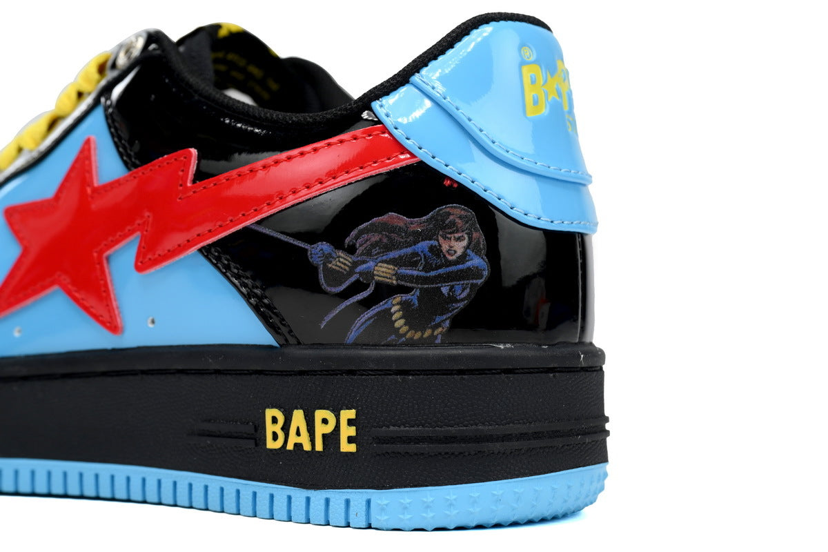 A BATHING APE BAPE STA Low Black Widow