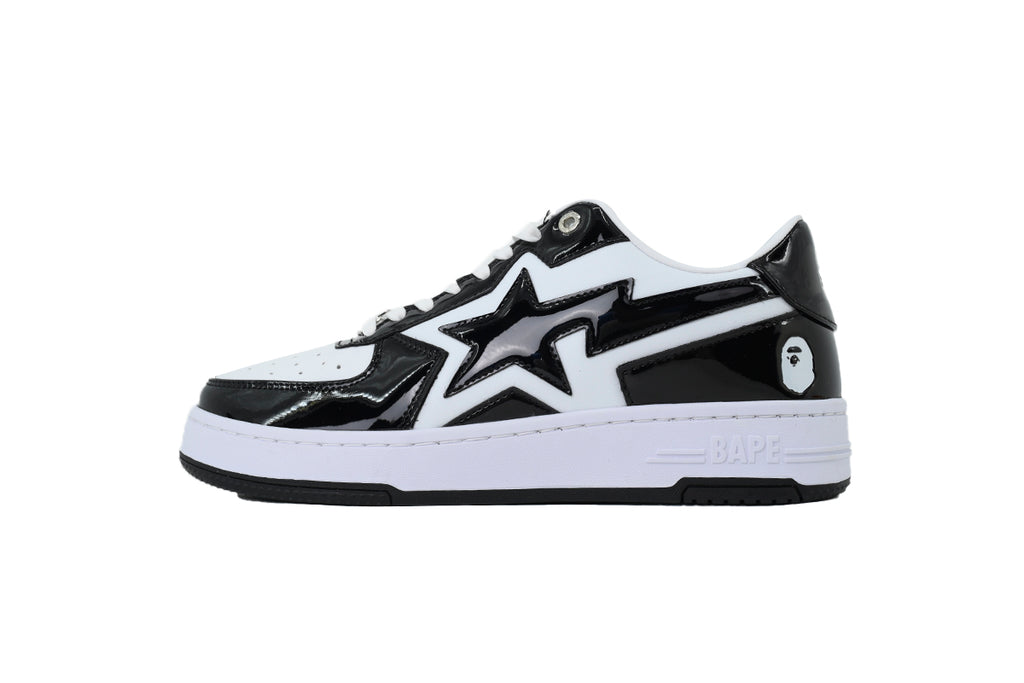 A BATHING APE BAPE Black & White Men's Sneakers