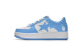 A BATHING APE BAPE STA Low White Blue Sneakers