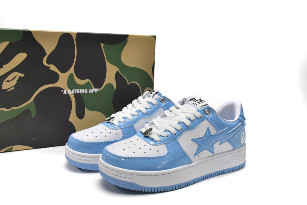 A BATHING APE BAPE STA Low White Blue