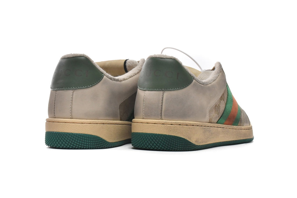 Gucci Screener Apricot Textile Sneakers