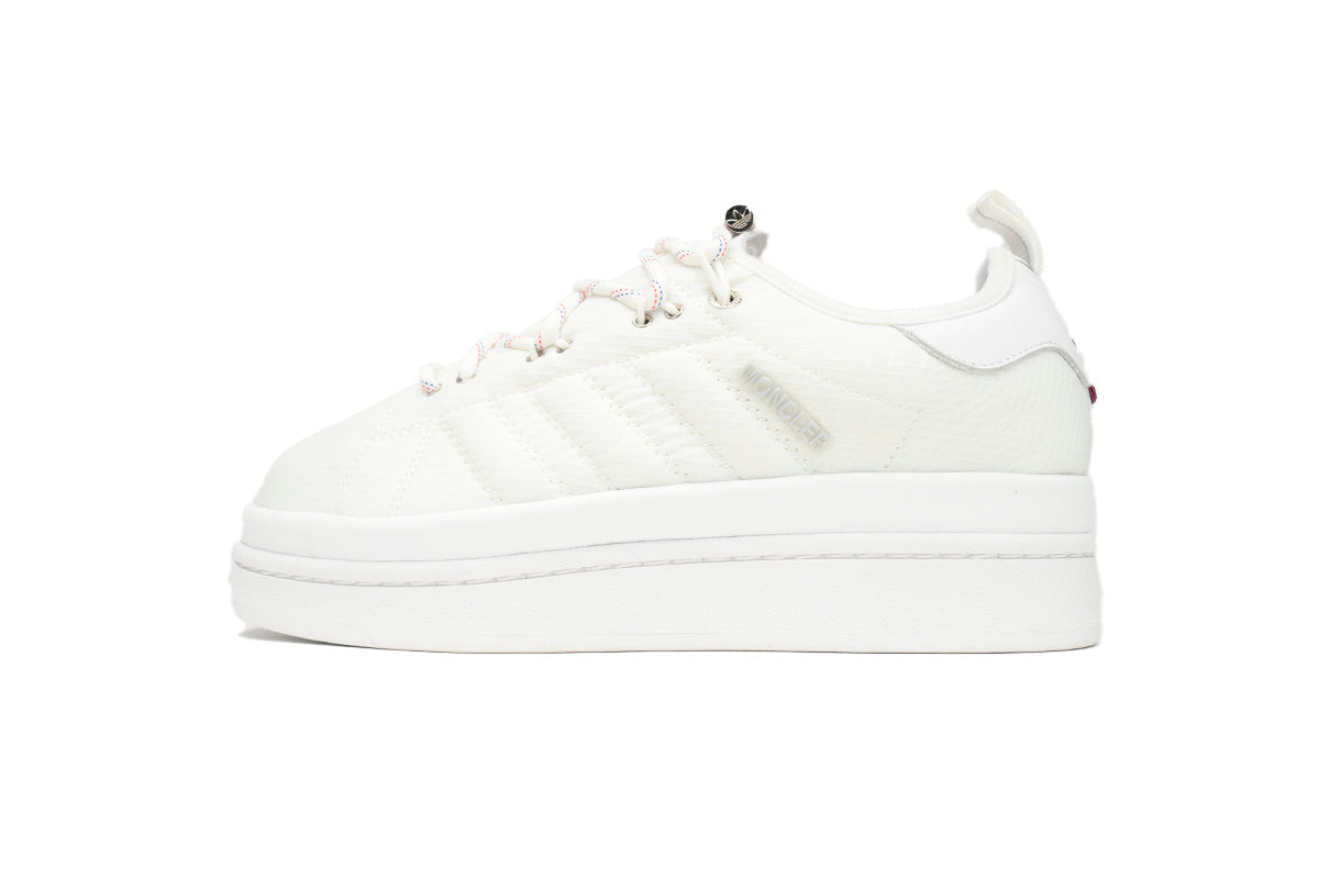 adidas x Moncler Campus Core White Sneakers