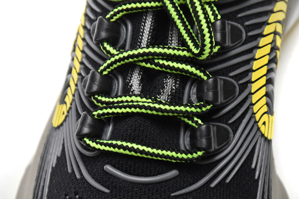 Gucci Run Black Yellow Knit Sneakers
