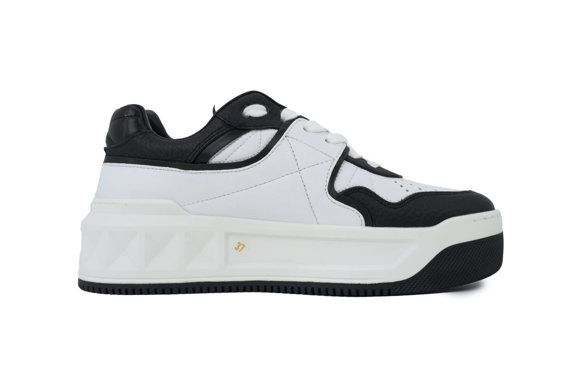 Valentino Garavani One Stud XL Black & White Nappa Sneakers