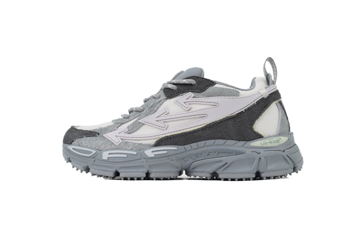 Off-White Be Right Back Grey Colorblock Sneakers