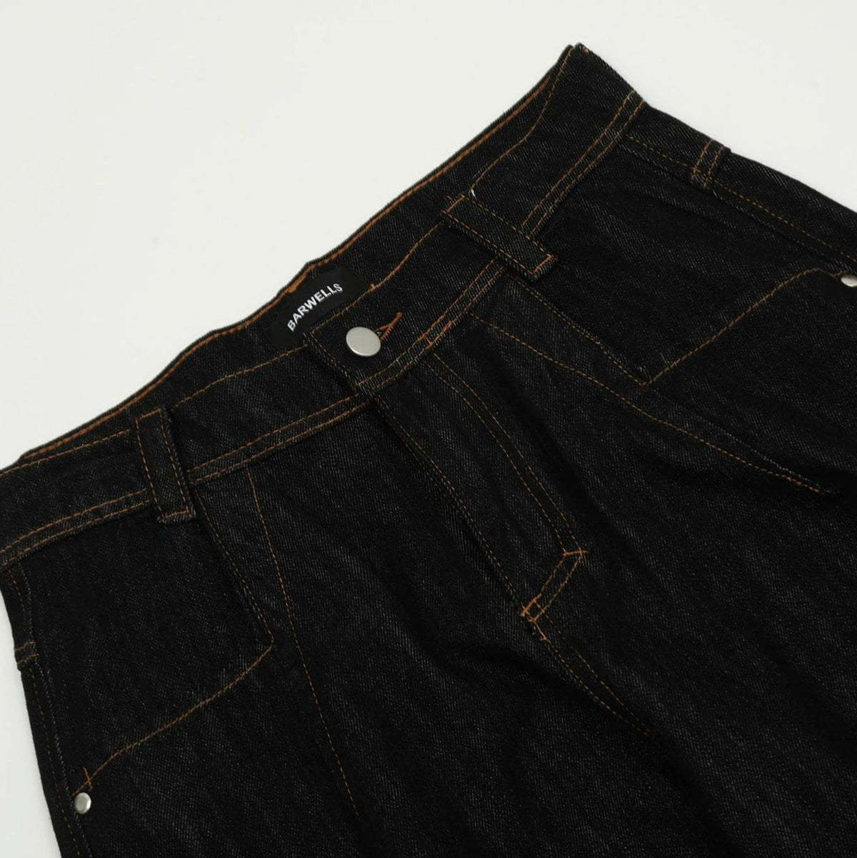 Fashion workwear jeans high street embroidery loose wide pants
